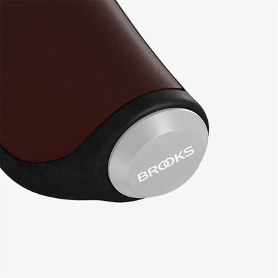 Brooks Ergonomic Brown Leather Grips - Upgrade