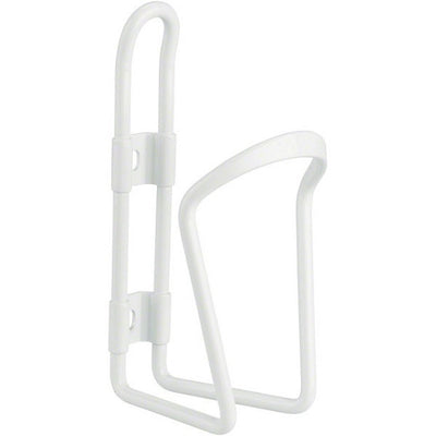White Aluminium Water Bottle Cage - roll: Bicycle Company